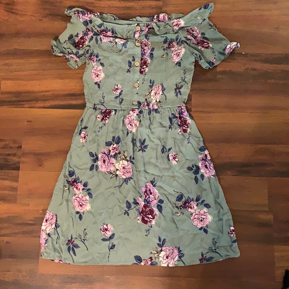 Floral Strapless Dress